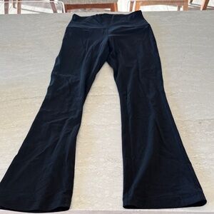 lululemon athletica Black Ribbed Flare Leggings